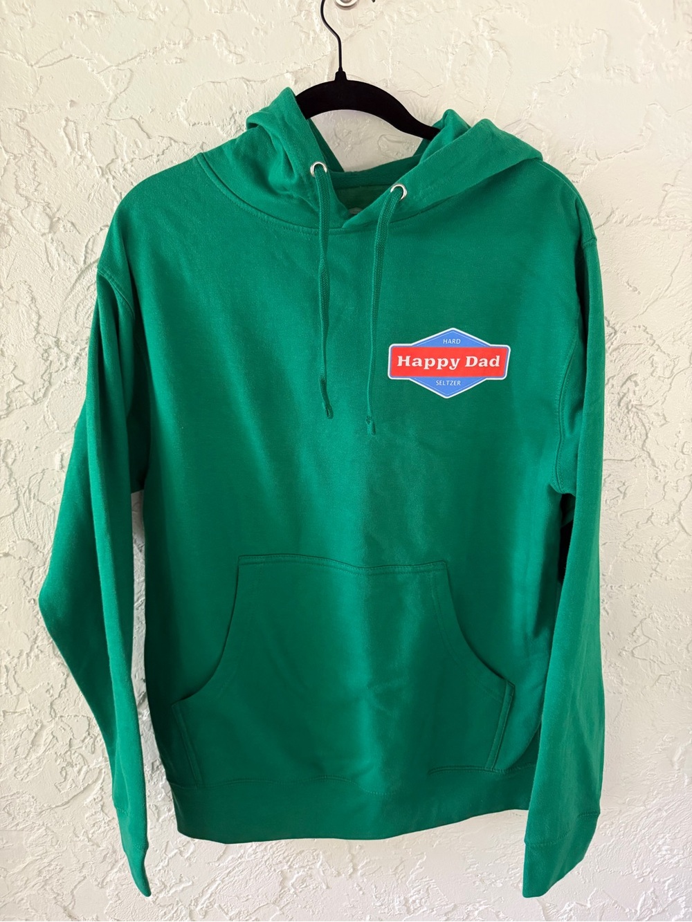 Happy Dad Seltzer Green Hooded Sweatshirt